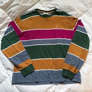 Obey Striped Long Sleeve
